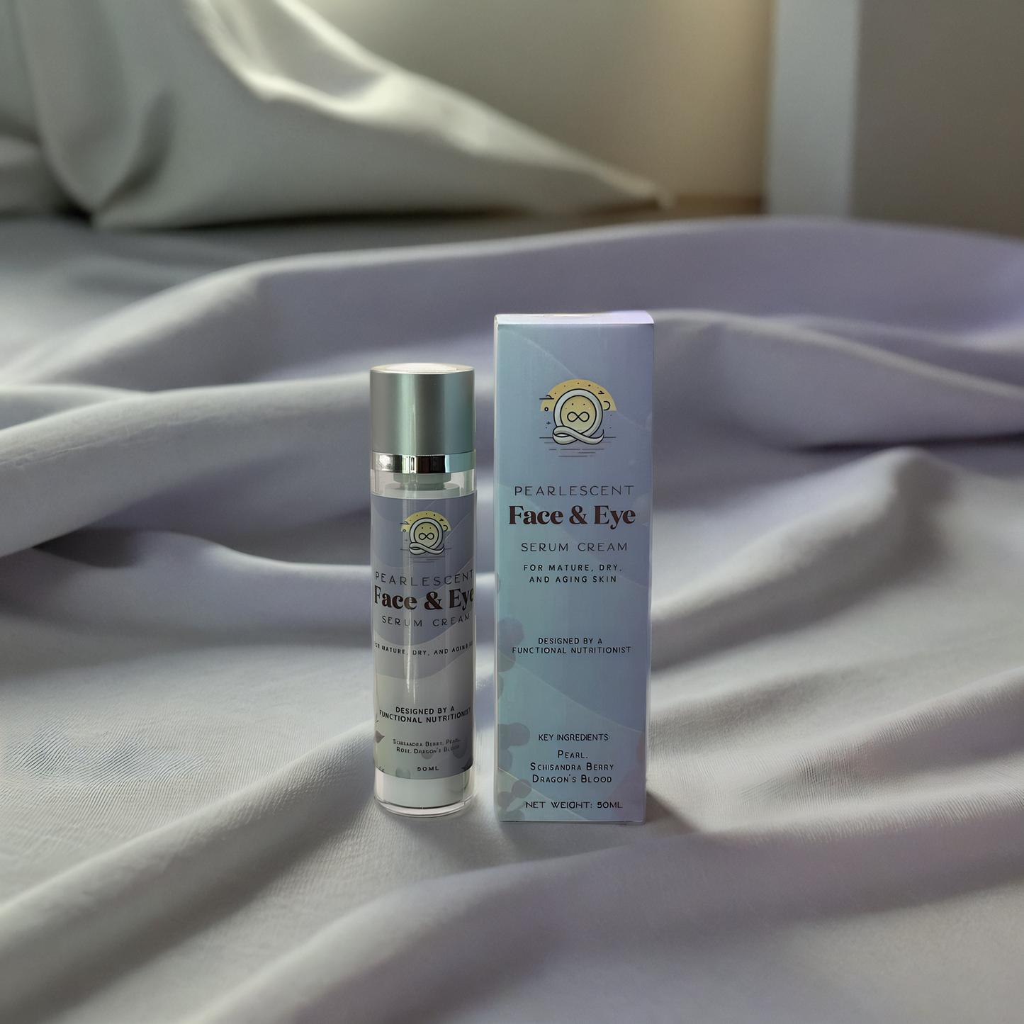 Pearlescent Face Cream & Eye Serum Duo with *FREE* Free Eye Cream Applicator